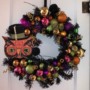 Vintage Halloween wreath